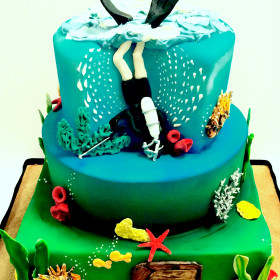 Scuba Diving Cake